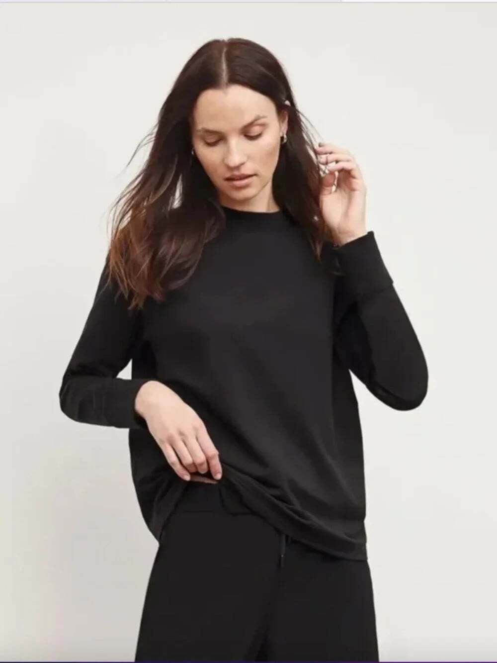 MM LAFLEUR The Ellie Pullover – Light French Terry Crew Neck Sweatshirt Size XL